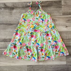 Tropical Floral Kids Dress